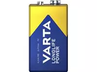 Een Batterij Varta Longlife Power 9Volt koop je bij De Joma BV