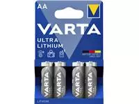 Een Batterij Varta Ultra lithium 4xAA koop je bij Deska Alles voor Kantoor