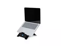 Een Laptopstandaard R-Go Tools Riser Flexible zwart koop je bij All Office Kuipers BV