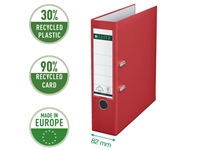 Een Ordner Leitz 1010 180° 80mm PP A4 rood koop je bij Kantorice office & business supplies