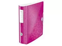 Een Ordner Leitz WOW active 180° 80mm PP A4 roze koop je bij Clippz! Office Supplies