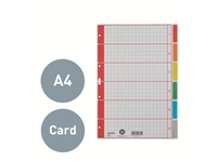 Een Tabbladen Leitz 4-gaats 4350 6-delig grijs karton koop je bij QuickOffice BV