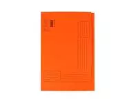 Een Vouwmap Quantore fo ongelijke zijde 250gr oranje koop je bij All Office Kuipers BV