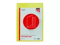 Een Dossiermap Quantore Folio 300gr geel koop je bij De Joma BV