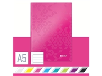 Een Notitieboek Leitz WOW A5 160blz 90gr lijn roze koop je bij Quality Office Supplies