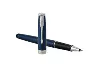 Een Rollerpen Parker Sonnet blue lacquer PT fijn koop je bij Friese Schrijfkamer