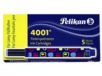 Een Inktpatroon Pelikan 4001 voor Lamy vulpen blauw doosje à 5 stuks koop je bij Topkantoor Repro Creatief