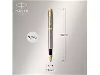 Balpen en Rollerpen Parker IM brushed metal GT medium