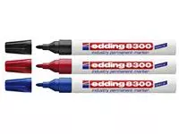 Een Viltstift edding 8300 industrie rond 1.5-3mm blauw koop je bij Supply Mij