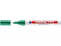 Een Viltstift edding 750 lakmarker rond 2-4mm groen koop je bij iPlusoffice
