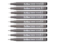 Fineliner Artline technisch 0.5mm zwart