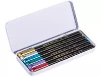 Een Fineliner edding 1200 053 054 072 073 074 078 fijn metallic assorti blik à 6 stuks koop je bij Sysdicom BV