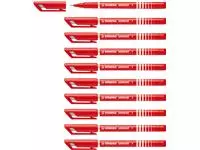 Een Fineliner STABILO Sensor 189/40 fijn rood koop je bij BeteS