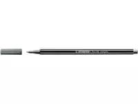 Een Viltstift STABILO Pen 68/805 medium metallic zilver koop je bij Kantorice office & business supplies