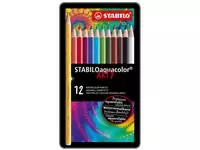 Een Kleurpotloden STABILO 1612 aquacolor assorti blik à 12 stuks koop je bij QuickOffice BV