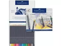 Een Kleurpotloden Faber-Castell Goldfaber assorti blik à 24 stuks koop je bij All Office Kuipers BV