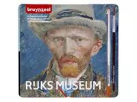 Kleurpotloden Bruynzeel aquarel Van Gogh blik à 24 stuks assorti
