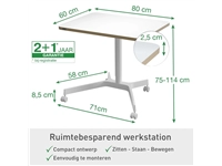 Een Zit-Sta bureau Leitz Ergo Klein koop je bij Clippz! Office Supplies