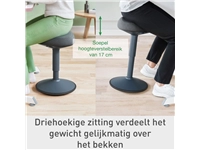 Een Actieve zitkruk Leitz Ergo met comfortzitting koop je bij Egner kantoorspecialisten