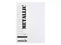 Een Kopieerpapier Papicolor A4 300gr 3 vel metallic parelwit koop je bij Quality Office Supplies