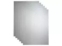 Een Kopieerpapier Papicolor A4 120gr 6 vel metallic zilver koop je bij Deska Alles voor Kantoor