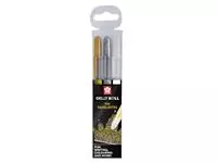 Een Gelpen Sakura Gelly Roll 3 kleuren Goud-Zilver-Wit koop je bij &quot;De Waal&quot; Kantoor Efficiency