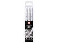 Een Gelschrijver Sakura Gelly Roll Classic set à 3 breedtes wit koop je bij Quality Office Supplies