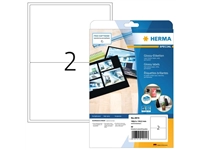 Een Etiket HERMA 4915 199.6X143.5mm glossy wit 50 etiketten koop je bij Clippz! Office Supplies