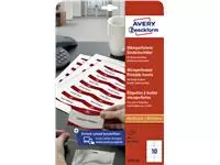 Een Insert pour badge Avery L4727-20 54x90mm micro perforation koop je bij QuickOffice BV