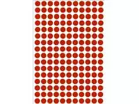 Een Etiket HERMA 2212 rond 8mm rood 5632stuks koop je bij De Joma BV