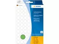 Een Etiket HERMA 2235 rond 13mm groen 2464stuks koop je bij Kantorice office & business supplies