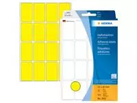 Een Etiket HERMA 2451 25x40mm geel 512 stuks koop je bij De Joma BV