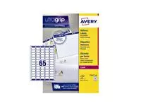 Een Etiket Avery L7651-100 38.1x21.2mm wit 6500stuks koop je bij QuickOffice BV