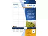 Een Etiket HERMA 8016 45.7x21.2mm 1200st transparant koop je bij All Office Kuipers BV