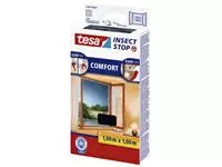 Een Insectenhor tesa® Insect Stop COMFORT raam 1x1m antraciet koop je bij De Joma BV