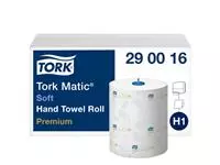 Handdoekrol Tork Matic H1 premium 100m 2 laags wit 290016