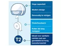 Een Toiletpapierdispenser Tork Mini Jumbo T2 Elevation wit 555000 koop je bij De Joma BV