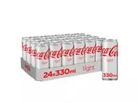 Een Frisdrank Coca Cola Light blik 330ml koop je bij De Rijk Kantoorshop