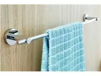 Een Handdoekhouder tesa® Smooz enkel hoogglans verchroomd metaal zelfklevend koop je bij De Joma BV