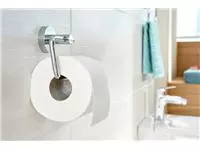 Een Toiletrolhouder tesa® Smooz hoogglans verchroomd metaal zelfklevend koop je bij Supply Mij