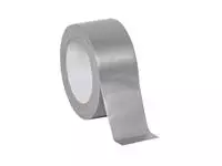 Een Plakband Quantore Duct Tape 48mmx50m zilver koop je bij Continu Kantoor