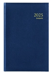 Een Agenda 2025 Brepols Saturnus Luxe 1dag/1pagina blauw koop je bij Kantoorboekhandel Van Atten