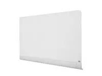 Glasbord Nobo Impression Pro afgeronde hoeken 1260x710mm briljant wit