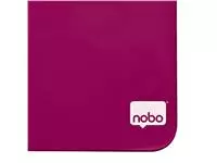 Whiteboard Nobo tegel 36x36cm roze magnetisch