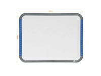 Een Whiteboard Nobo Slim Line 22x28cm wit gelakt koop je bij All Office Kuipers BV