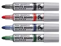 Een Viltstift Pentel MWL5M Maxiflo whiteboard rond 3mm blauw koop je bij QuickOffice BV