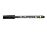 Een Viltstift Staedtler Lumocolor 319 special permanent F zwart koop je bij De Joma BV