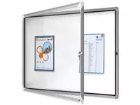 Een Buitenvitrine Nobo Premium Plus 8x A4 draaideur magnetisch koop je bij iPlusoffice