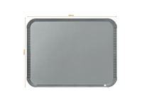 Een Whiteboard Nobo Slim Line 22x28cm zilver koop je bij VDP Office