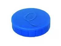 Een Magneet Quantore 20mm 300gram blauw 10 stuks koop je bij Friese Schrijfkamer